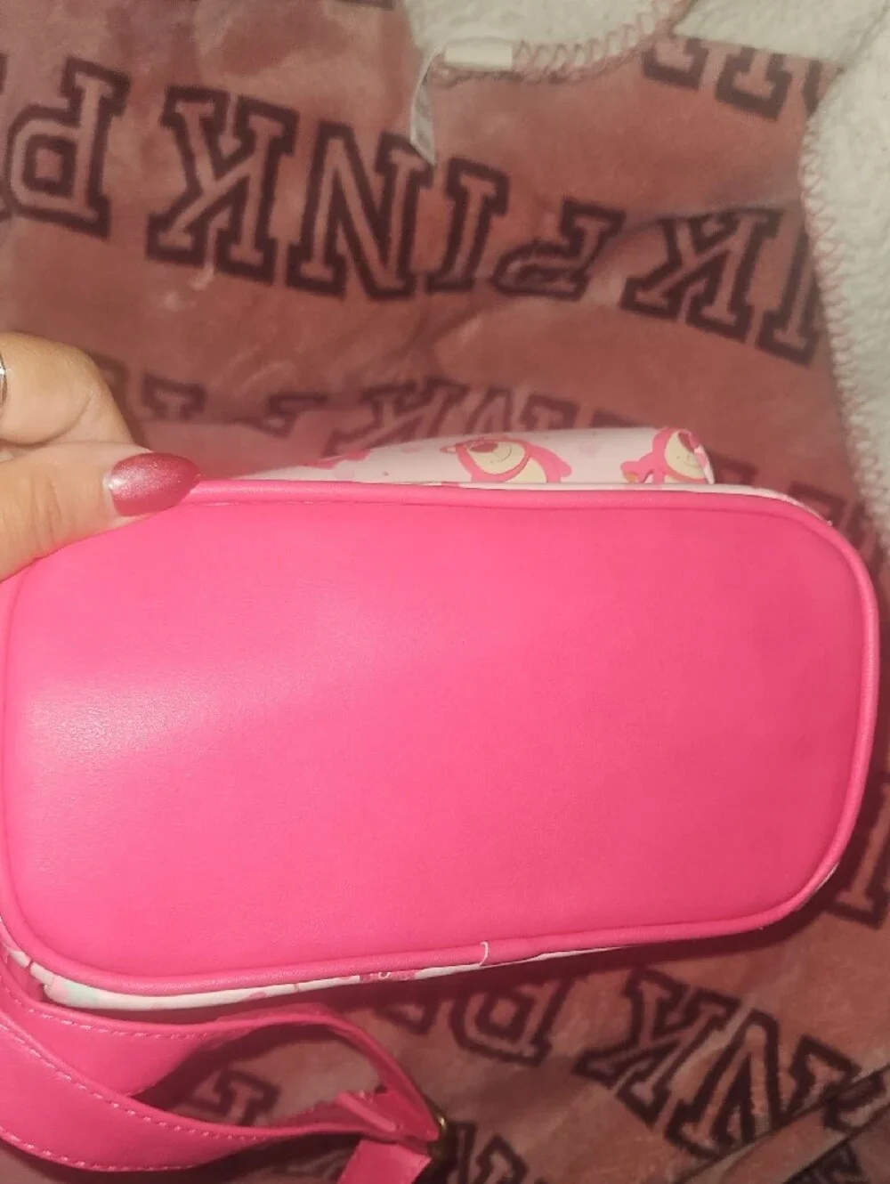 Loungefly Pink Lotso Mini Backpack